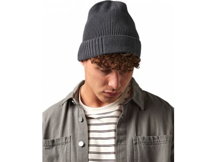 Bavlněná čepice z organické bavlny s nášivkou vhodnou pro branding (Barva černá)