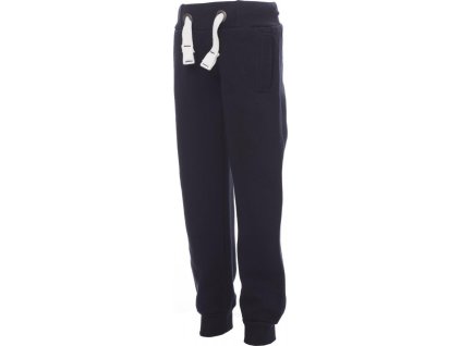 Dětské tepláky Seattle z počesané teplákoviny 300 g/m² se šňůrkou v pase a kapsami (Barva modrá námořní, Velikost 2-3 roky)