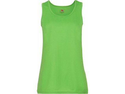 Dámské funkční sportovní tílko 100% polyester (Velikost S, Barva bílá)