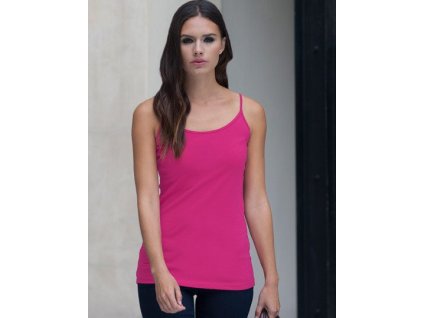 Prodloužené tílko SF Women na špagetách (Velikost S, Barva černá)