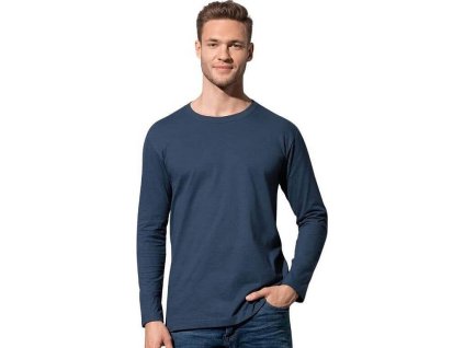 Pohodlné triko Stedman s dlouhým rukávem, eko-bavlna, 185 g/m (Velikost S, Barva černá)
