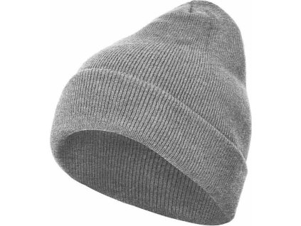 Pánská čepice Heavy Knit Beanie s ohrnovacím lemem (Barva černá)