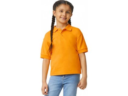 Dětské Jersey polo tričko Gildan (Velikost 116/128, Barva černá)