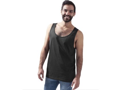 Pánský jednobarevný nátělník Build Your Brand (Barva černá, Velikost 3XL)