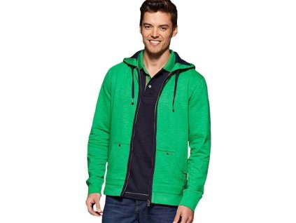 Pánská módní mikina Urban s kapucí a kapsama (Velikost S, Barva modrá azurová - modrá námořní)