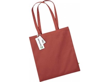 Nákupní taška EarthAware z organické bavlny 10 l (Velikost 38 x 42 cm, Barva černá)