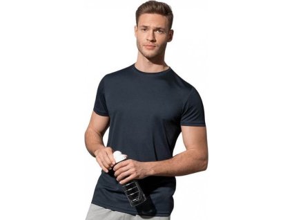 Funkční pánské sportovní tričko Stedman 100% polyester (Velikost S, Barva černá)