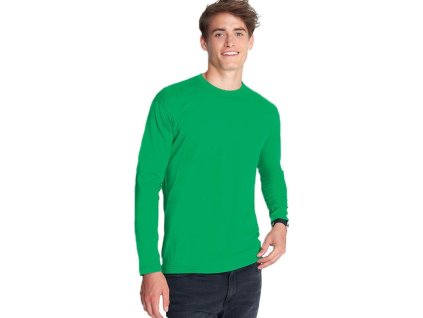 Pánské tričko Monarch s dlouhým rukávem (Barva modrá blankytná, Velikost 3XL)