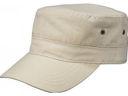 Vojenská čepice s kšiltem Myrtle beach (Barva šedá tmavá grafitová)