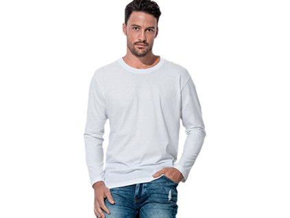 Pánské Oeko-Tex tričko Stedman s dlouhým rukávem 160g/m (Barva černá, Velikost 3XL)