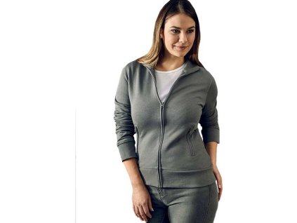 Dámská mikina se zipem a stojáčkem Promodoro (Barva černá, Velikost 3XL)