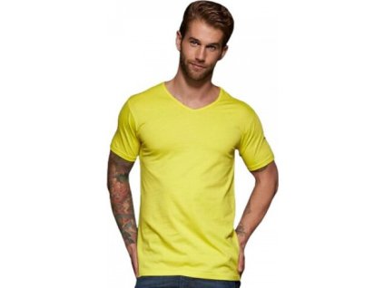 Pánské slim-fit tričko do véčka 160g/m (Barva černá, Velikost L)