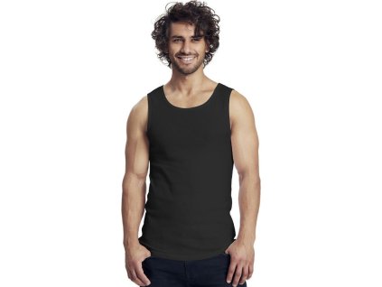 Pánské 100% bavlněné Fairtrade tílko 155 g/m (Barva černá, Velikost 3XL)