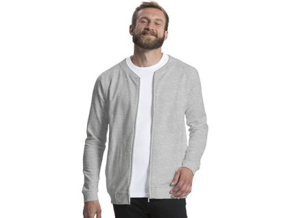 Pánská bunda klasického střihu se zipem a kapsami (Barva černá, Velikost 3XL)