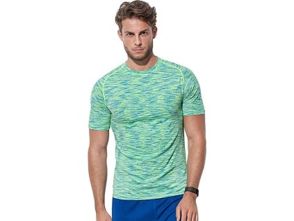 Bezešvé funkční tričko s krátkým rukávem (Velikost S, Barva černá melír)