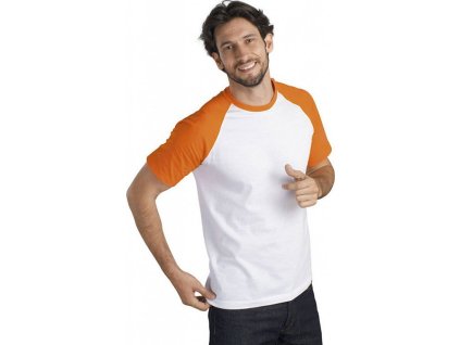 Pánské tričko Raglan Funky s kontrastními rukávy (Velikost S, Barva černá šedá melange)