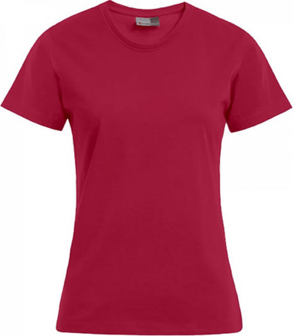 Promodoro Dámské bavlněné tričko Premium T 180 g/m Barva: červená lesní plody, Velikost: 3XL E3005