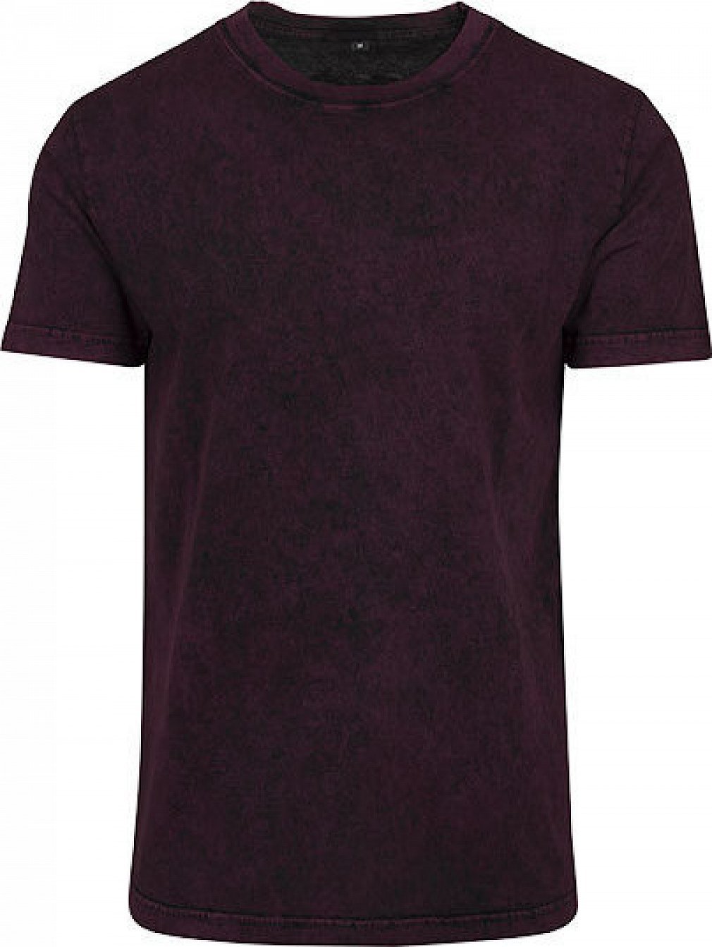 Build Your Brand Pánské bavlněné batikované tričko volného střihu Barva: červená lesní plody - černá, Velikost: 3XL BY070