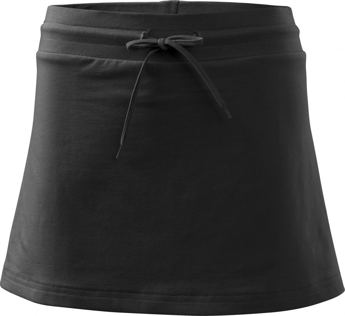 Levně MALFINI® Dámské šortky a sukně do áčka 2v1, s elastanem Barva: Černá