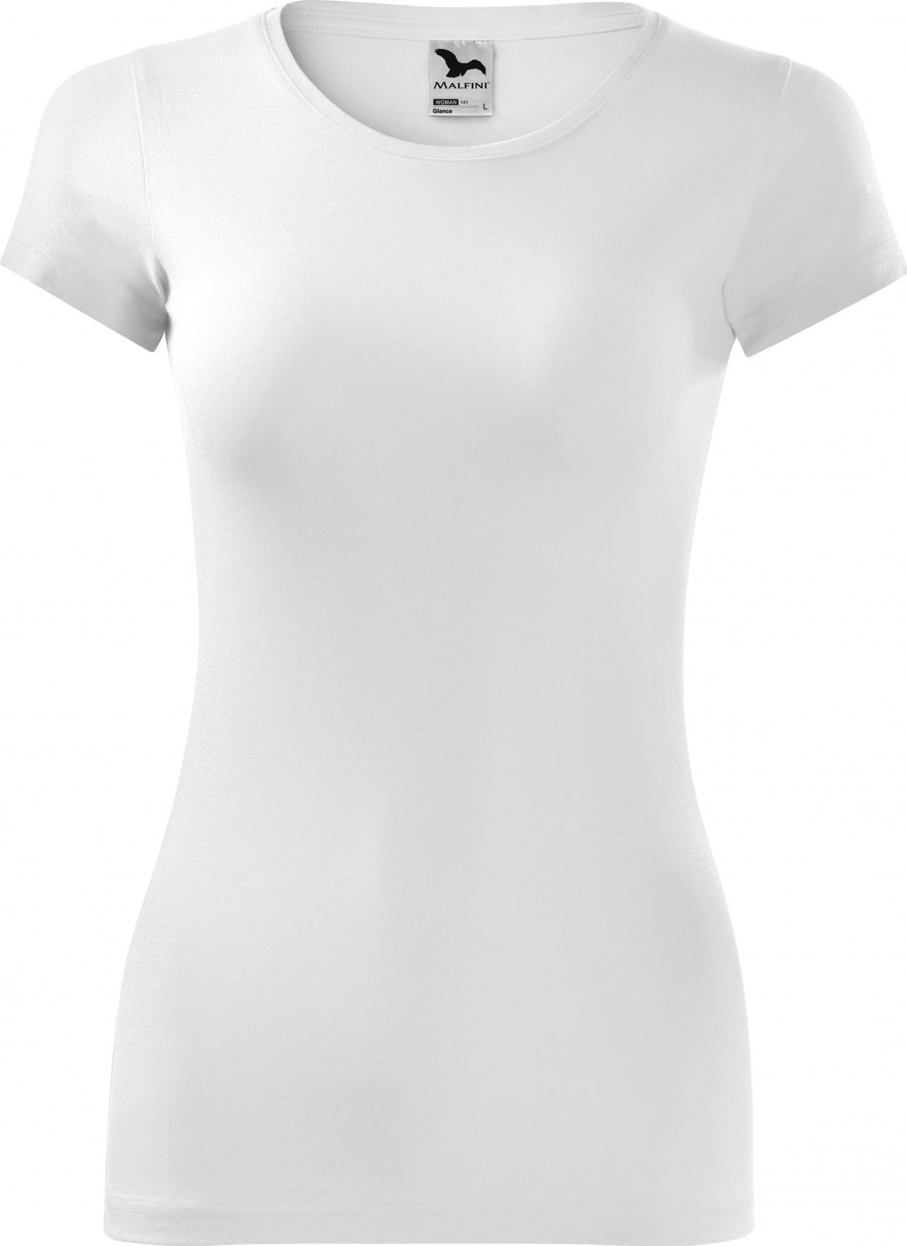 MALFINI® Dámské tričko Glance Malfini s elastanem a 95% bavlny Barva: Bílá, Velikost: L