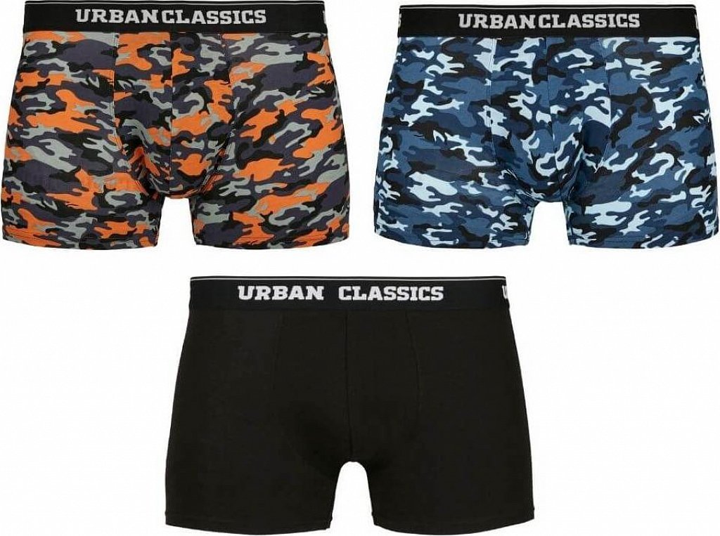 Levně Boxerky Urban Classics 3ks v balení Barva: mix vzorů TB3538
