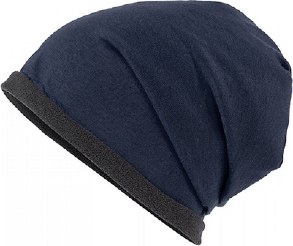 Levně Myrtle beach Fleecová elastická beanie čepice Barva: modrá námořní MB7131