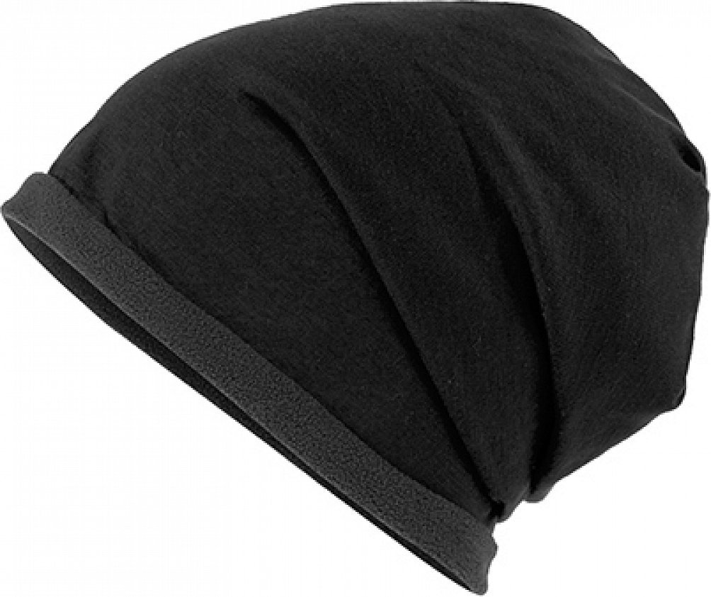 Myrtle beach Fleecová elastická beanie čepice Barva: černá MB7131