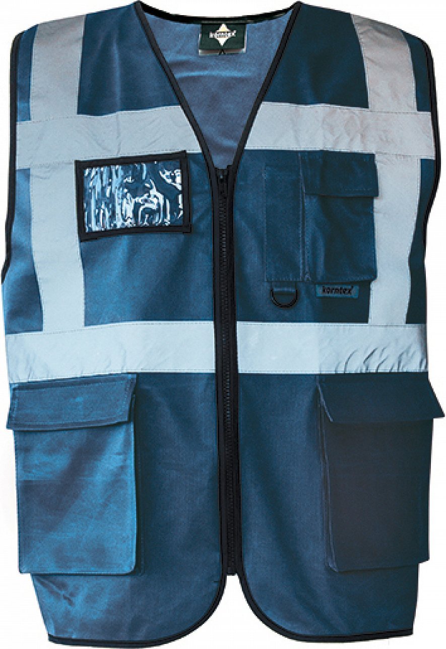 Korntex Bezpečnostní reflexní vesta Berlin Barva: modrá námořní, Velikost: L KX802