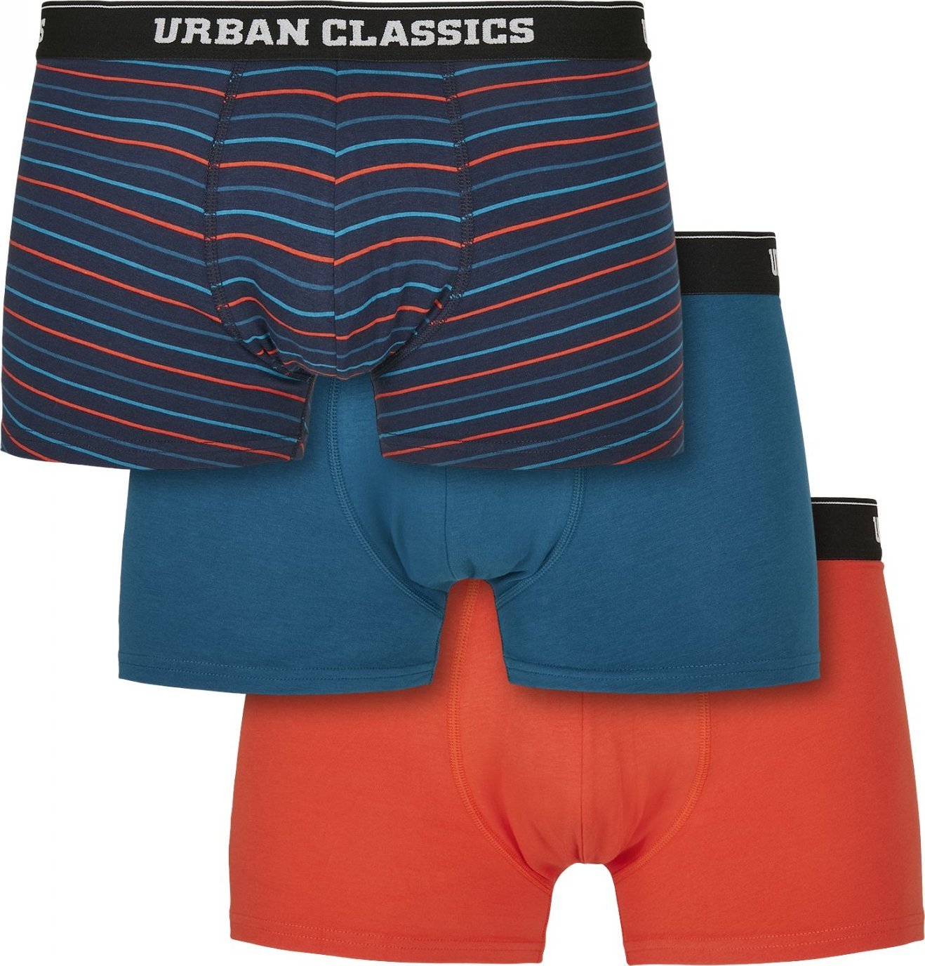Slim fit boxerky Urban Classics s elastanem, 3 ks v balení Barva: boxerky-UC-4, Velikost: L