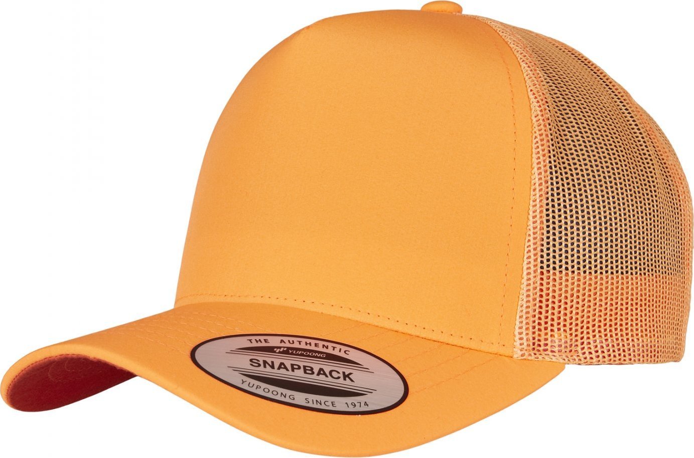 Flexfit Retro Trucker snapback kšiltovka v neonových odstínech Barva: oranžová neonová, Velikost: one size