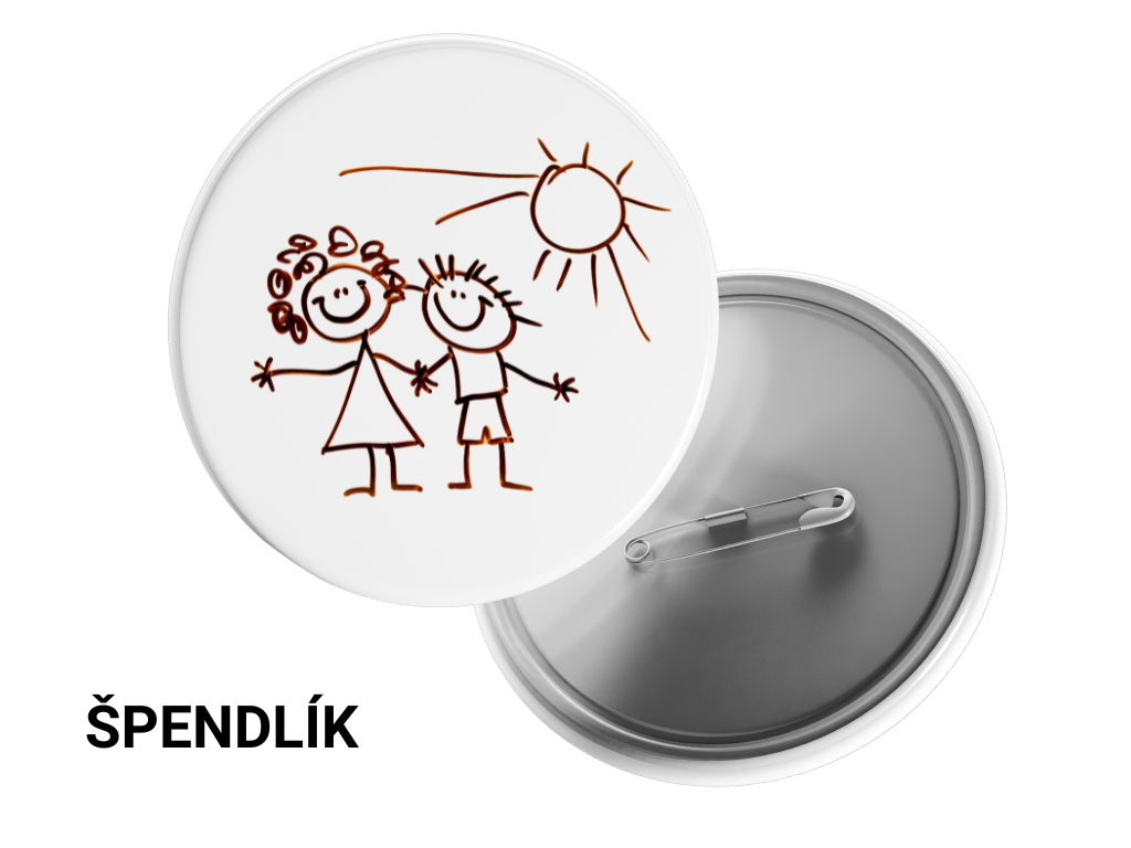 Levně cistytriko Placka se špendlíkem, 44 mm