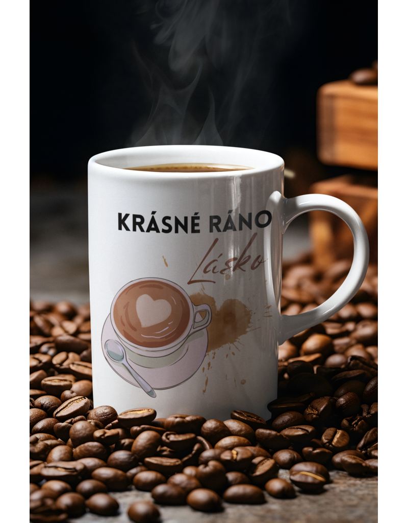 AveTech Valentýnský hrníček Krásné ráno, lásko
