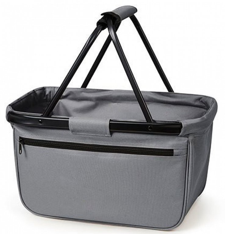 Nákupní košík s kapsou Halfar Blackbasket 28 l Barva: Šedá