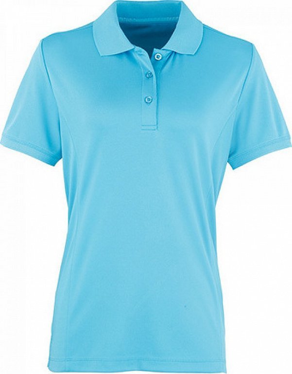 Premier Workwear Prodloužená dámská polokošile Coolchecker Piqué Barva: Bílá, Velikost: S