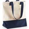 Nákupní plátěná taška Westcove Canvas 22 l (Velikost 33 x 43 x 17 cm, Barva přírodní - modrá námořní)