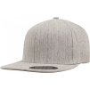 Flexfit čepice s rovným kšiltem Flexfit šedá melír