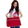 Objemná cestovní / sportovní retro taška přes rameno 18 l (Velikost 40 x 28 x 18 cm, Barva černá - zlatá)