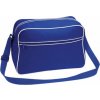 Objemná cestovní / sportovní retro taška přes rameno 18 l (Velikost 40 x 28 x 18 cm, Barva černá - zlatá)