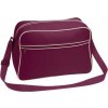 Objemná cestovní / sportovní retro taška přes rameno 18 l (Velikost 40 x 28 x 18 cm, Barva černá - zlatá)