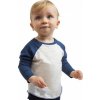 Dětské raglánové baseballové tričko pro miminka z organické bavlny