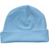 Dětská teplá čepička z BIO bavlny (Barva modrá)