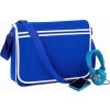 Retro brašna Messenger s kontrastním lemováním 12 l (Barva černá, Velikost 40 x 30 x 10 cm)