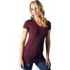 Prodloužené dámské slim-fit tričko do véčka (Barva černá, Velikost 3XL)