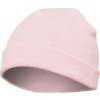 Silná ohrnovací beanie čepice z husté pleteniny (Barva růžová světlá)