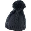 Teplý kulich Pom Pom s bambulí a pletenci (Barva černá)