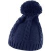 Teplý kulich Pom Pom s bambulí a pletenci (Barva černá)