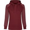 Dámská slim fit mikina Miners Mate s kontrastními rukávy, s kapucí a bez kapes (Velikost XS, Barva černá mikina s melírovými rukávy)