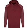 Pánská slim fit mikina s kapucí s kontrastními rukávy Miners Mate, komfortní dvojitá kapuce (Velikost S, Barva černá mikina s melírovými rukávy)