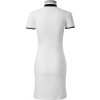 Lehce vypasované piqé šaty se zpevněnými rameny (Velikost XS, Barva bílá)