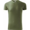 Přiléhavé pánské bavlněné tričko Viper se silikonovou úpravou 180 g/m (Velikost S, Barva zelená khaki světlá)